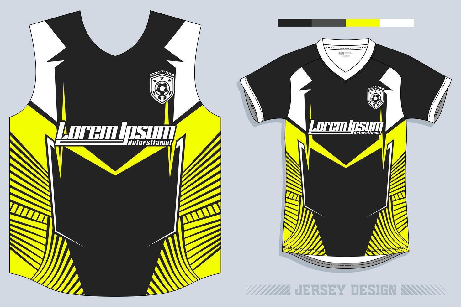 Sports jersey and t-shirt template sports jersey design vector. Sports design for football, racing, gaming jersey. Vector. Pro Vector