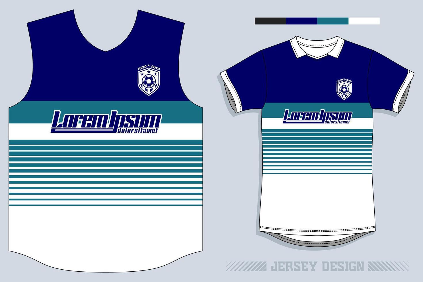 Deportes jersey y camiseta modelo Deportes jersey diseño vector. Deportes diseño para fútbol, carreras, juego de azar jersey. vector. Pro vector