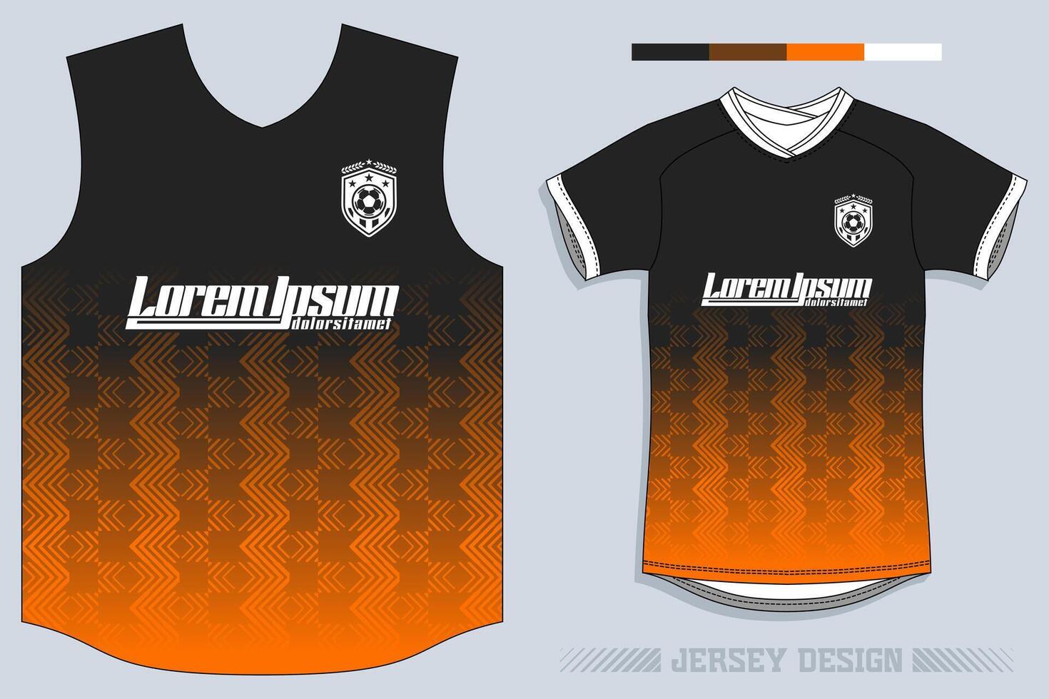 Sports jersey and t-shirt template sports jersey design vector. Sports design for football, racing, gaming jersey. Vector. Pro Vector