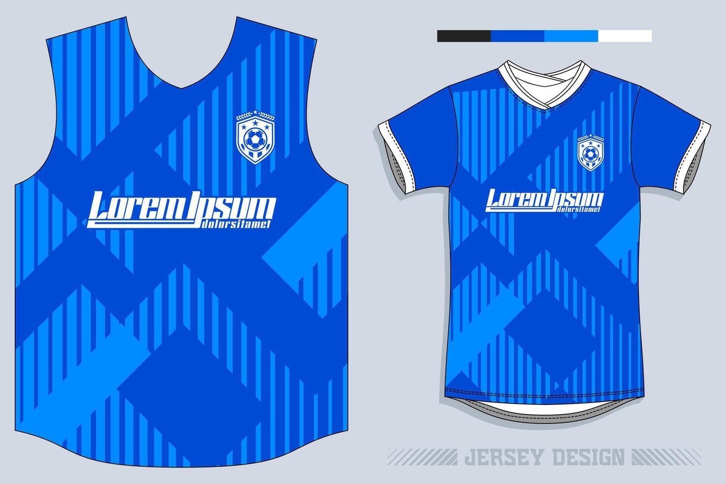 Sports jersey and t-shirt template sports jersey design vector. Sports design for football, racing, gaming jersey. Vector. Pro Vector