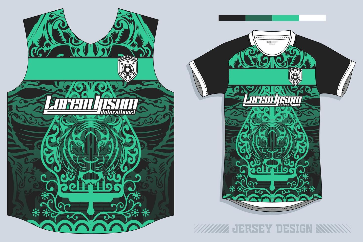 Sports jersey and t-shirt template sports jersey design vector. Sports design for football, racing, gaming jersey. Vector. Pro Vector