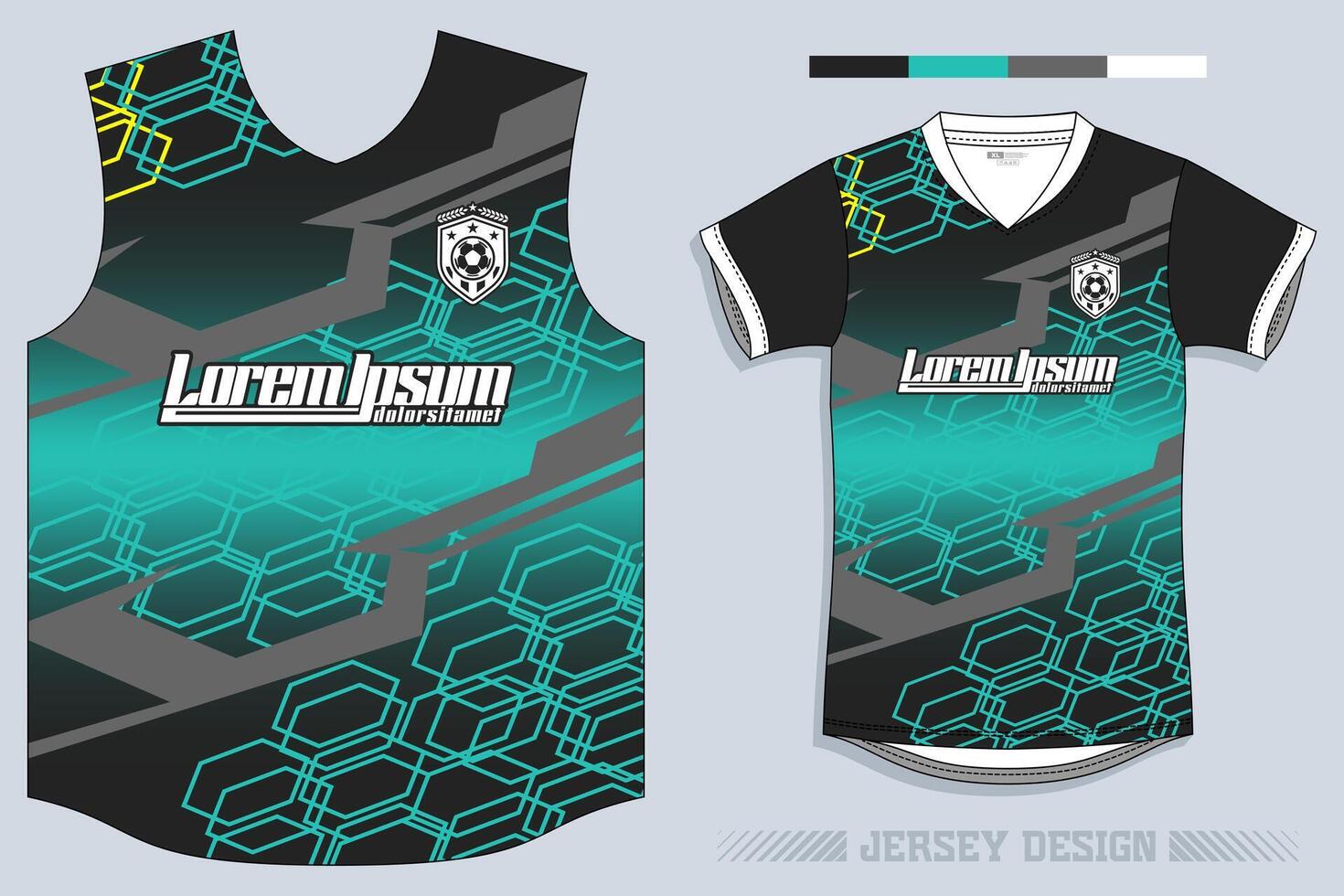 Deportes jersey y camiseta modelo Deportes jersey diseño vector. Deportes diseño para fútbol, carreras, juego de azar jersey. vector. Pro vector