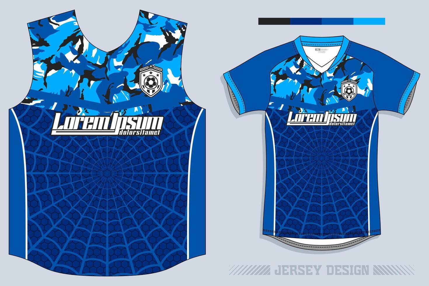 Sports jersey and t-shirt template sports jersey design vector. Sports design for football, racing, gaming jersey. Vector. Pro Vector