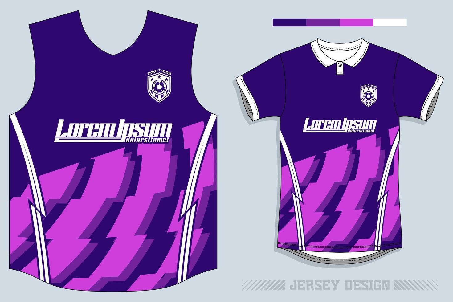 Sports jersey and t-shirt template sports jersey design vector. Sports design for football, racing, gaming jersey. Vector. Pro Vector