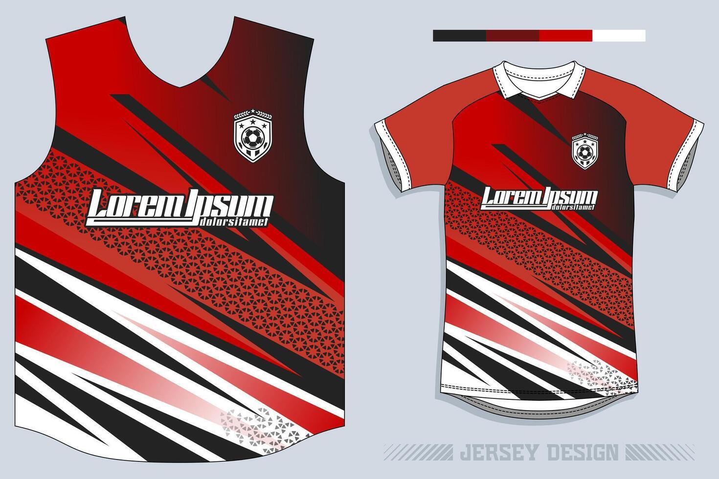 Deportes jersey y camiseta modelo Deportes jersey diseño vector. Deportes diseño para fútbol, carreras, juego de azar jersey. vector. Pro vector