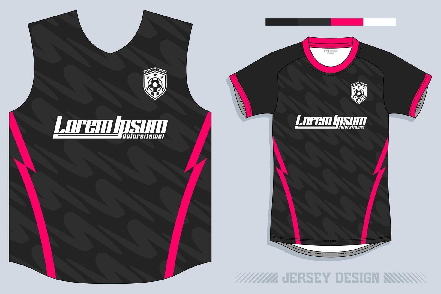 Sports jersey and t-shirt template sports jersey design vector. Sports design for football, racing, gaming jersey. Vector. Pro Vector