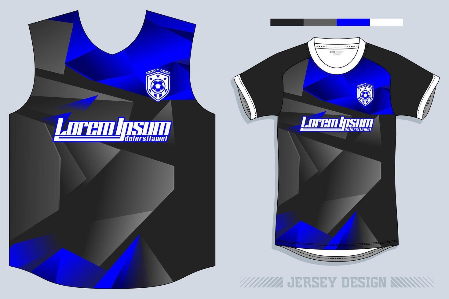 Sports jersey and t-shirt template sports jersey design vector. Sports design for football, racing, gaming jersey. Vector. Pro Vector