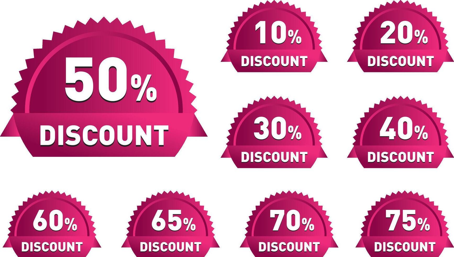 Discount mega offer for big sale marketing shopping for short time vector