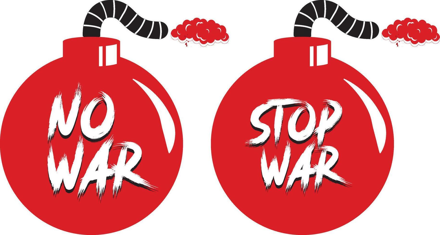 Say Now war Vector Poster Text Slogan Stop War Poster No War Stock Illustration design, sticker, label