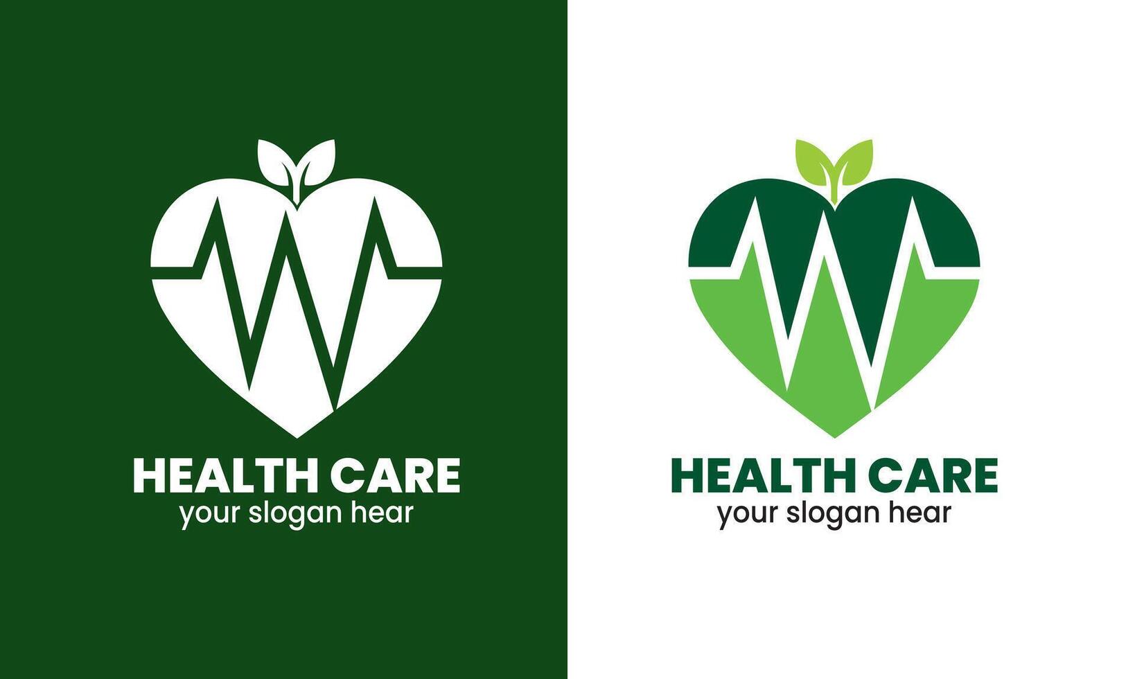 AI generated Medical logo, health care service, heart logo Template vector icon.