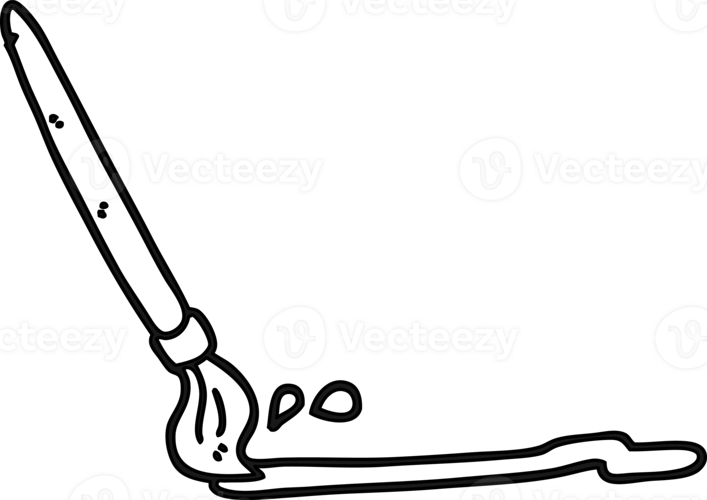 cartoon paintbrush icon png