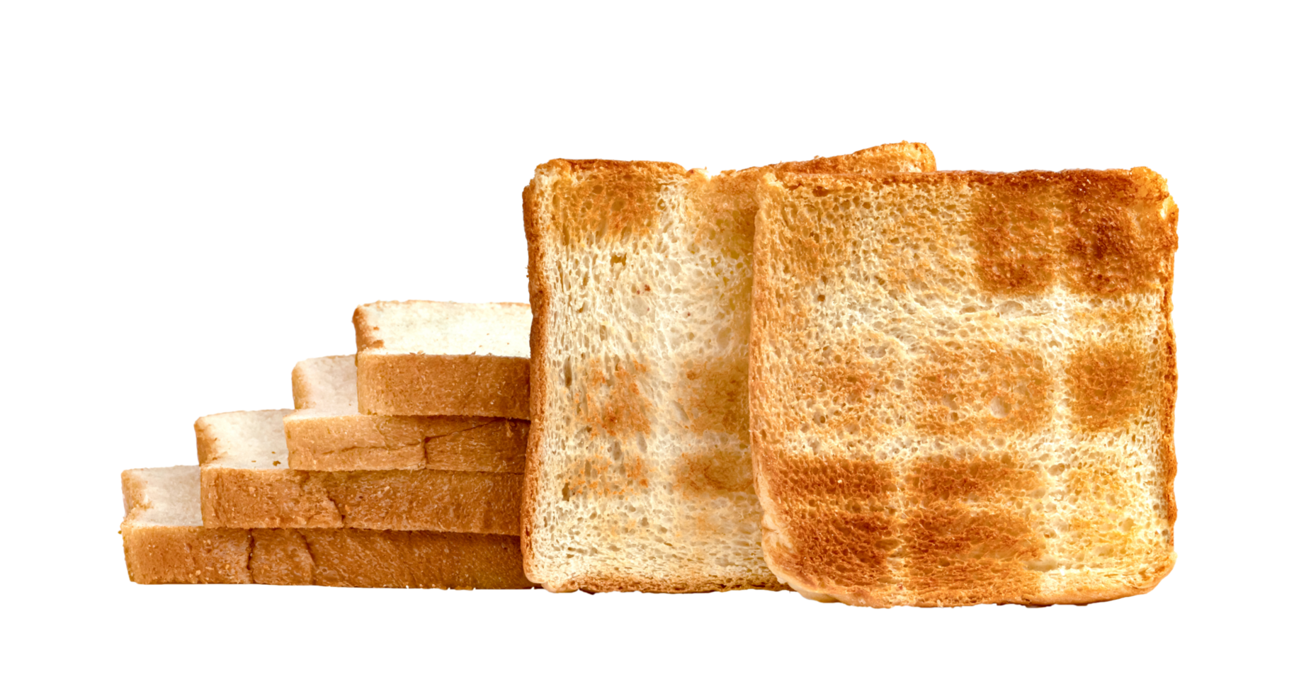Toasted slice bread isolated png