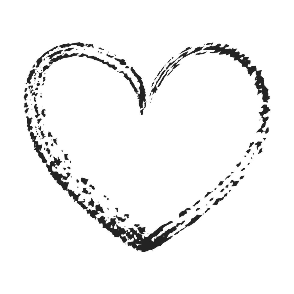Hand drawn beautiful vector heart