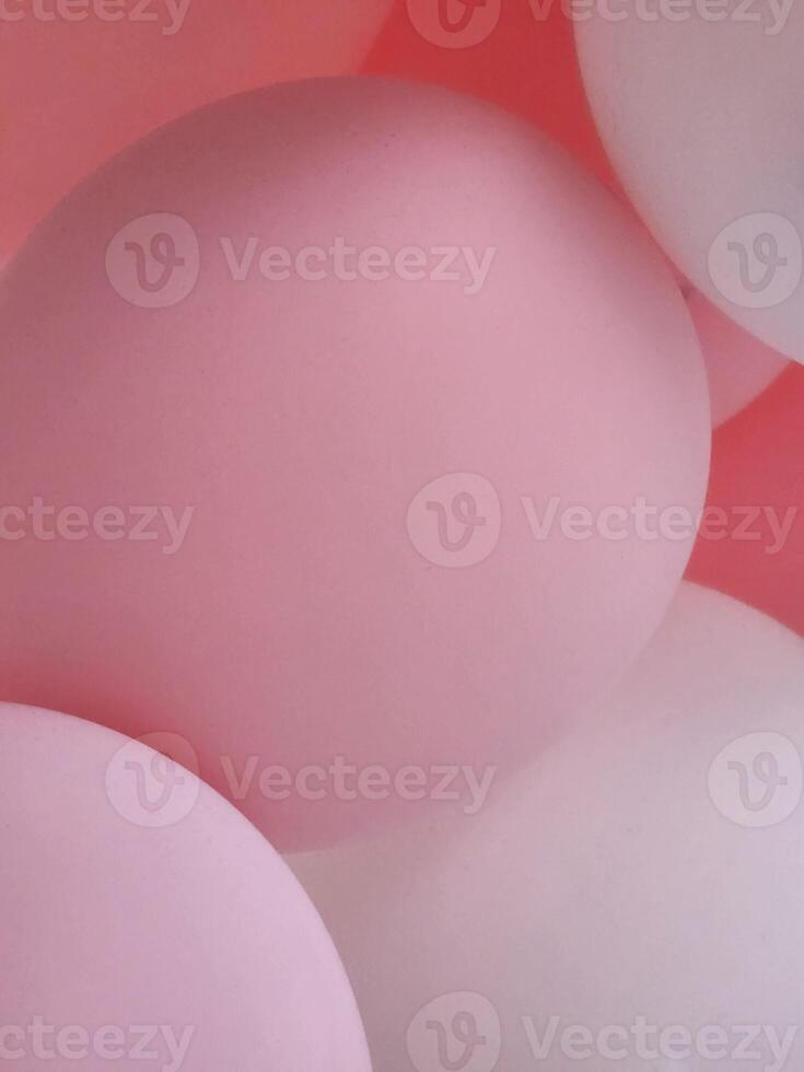 Pink and white balloons. Background with balloons photo