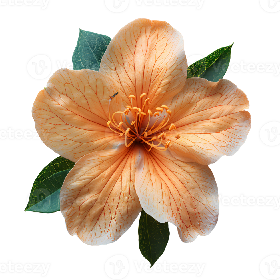 AI generated flower png top view. flower flat lay png. spring time flower isolated