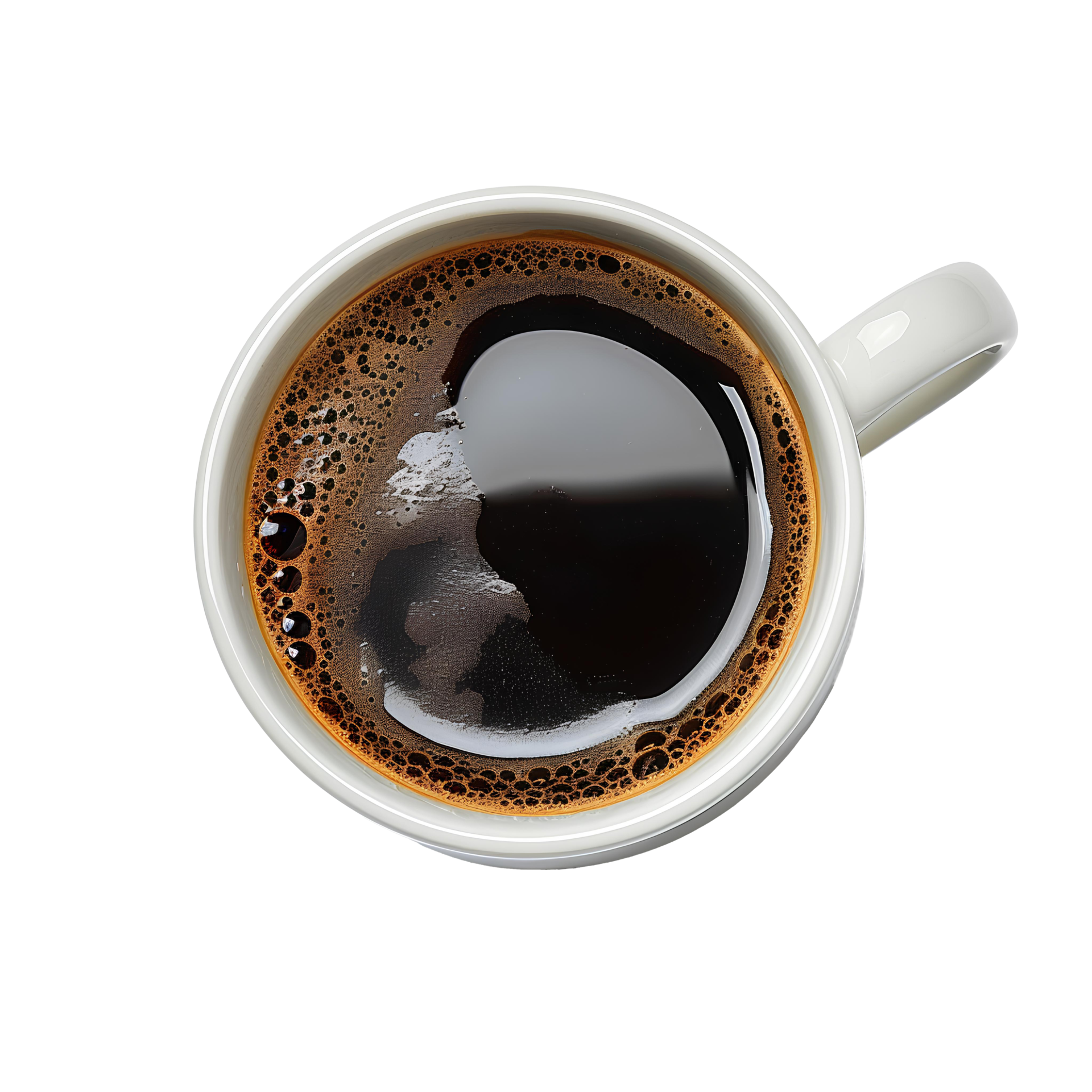 AI generated Cup of coffee PNG. Cup of black coffee isolated. Black cup 