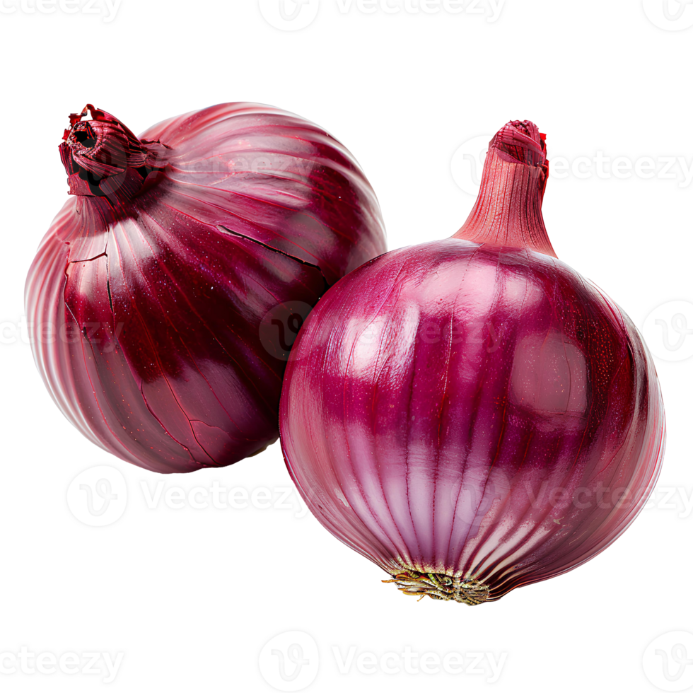 AI generated Red onion PNG. Onion slices isolated. Red onion top view PNG. Onion vegetable flat lay PNG. Organic vegetable png