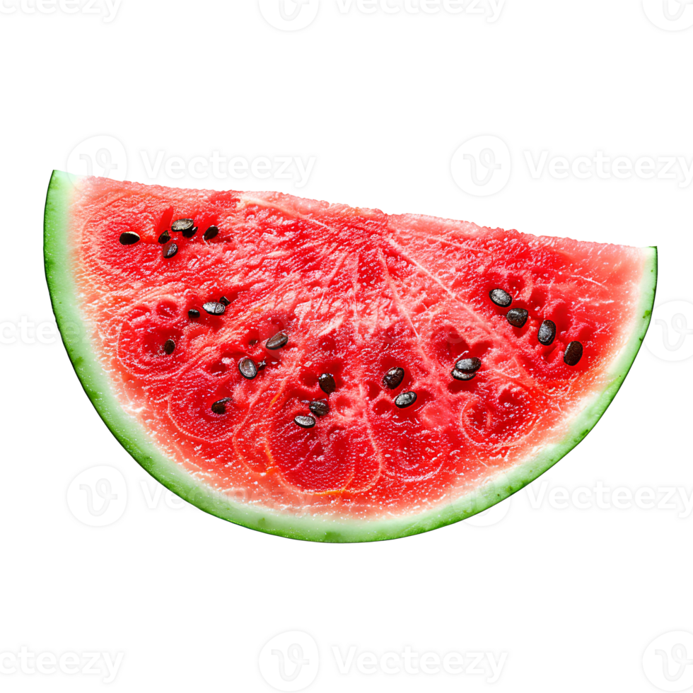 AI generated Watermelon PNG. Slice of watermelon PNG. Watermelon with seeds top view PNG. Refreshing fruit watermelon flat lay isolated png