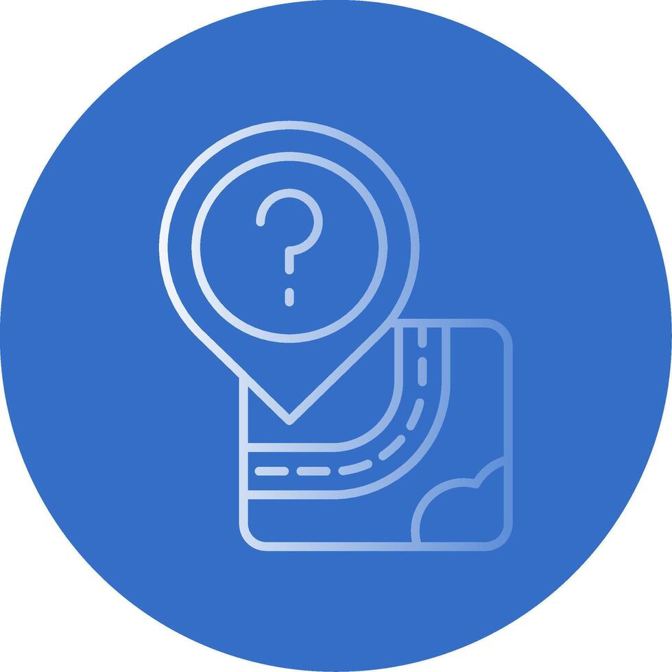 Question Gradient Line Circle Icon vector