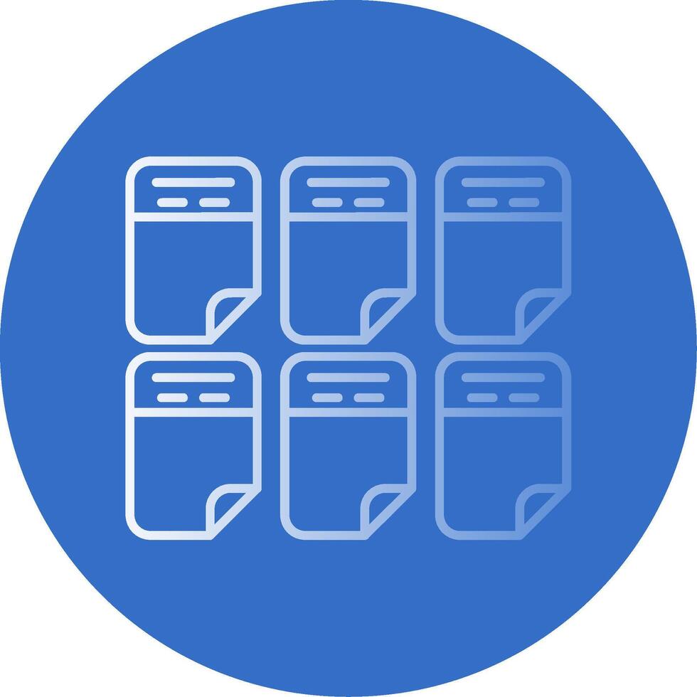 Color Gradient Line Circle Icon vector