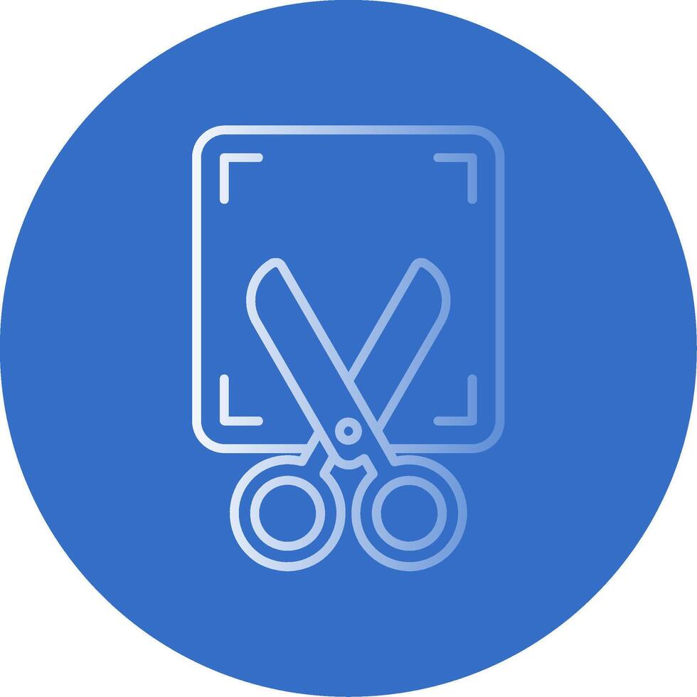 Screenshot Gradient Line Circle Icon vector