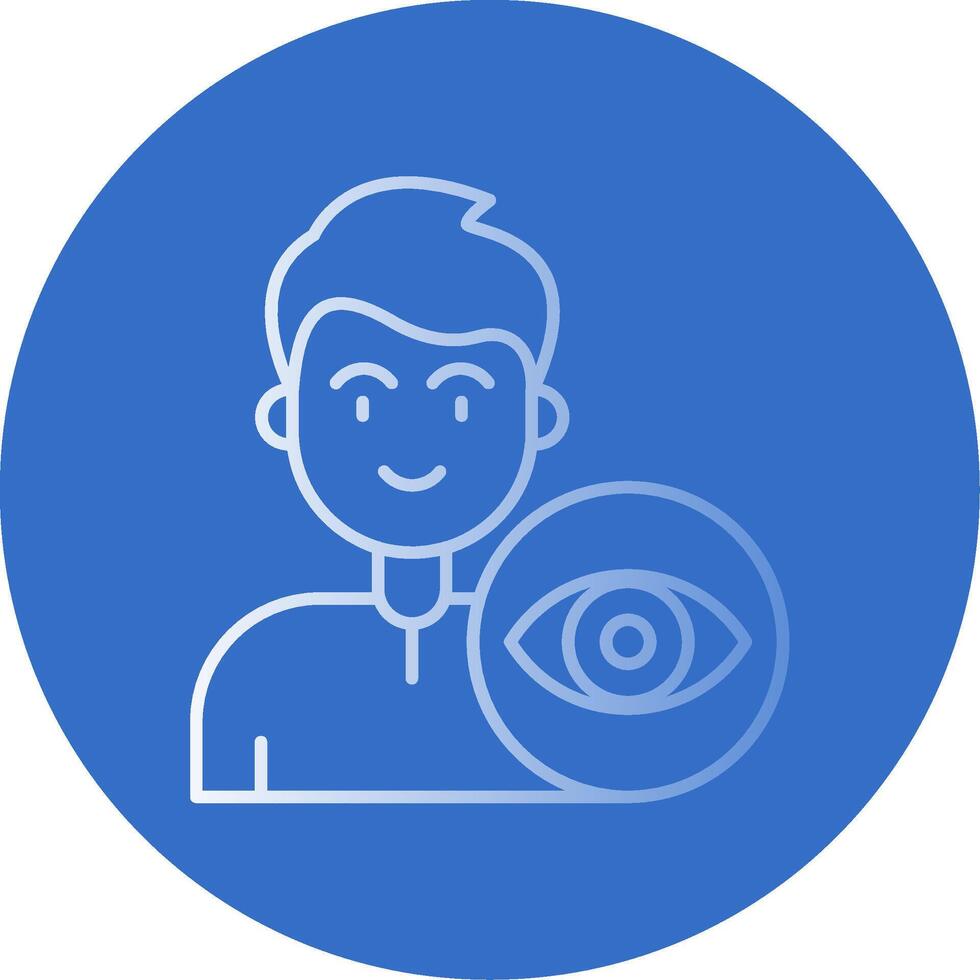 View Gradient Line Circle Icon vector