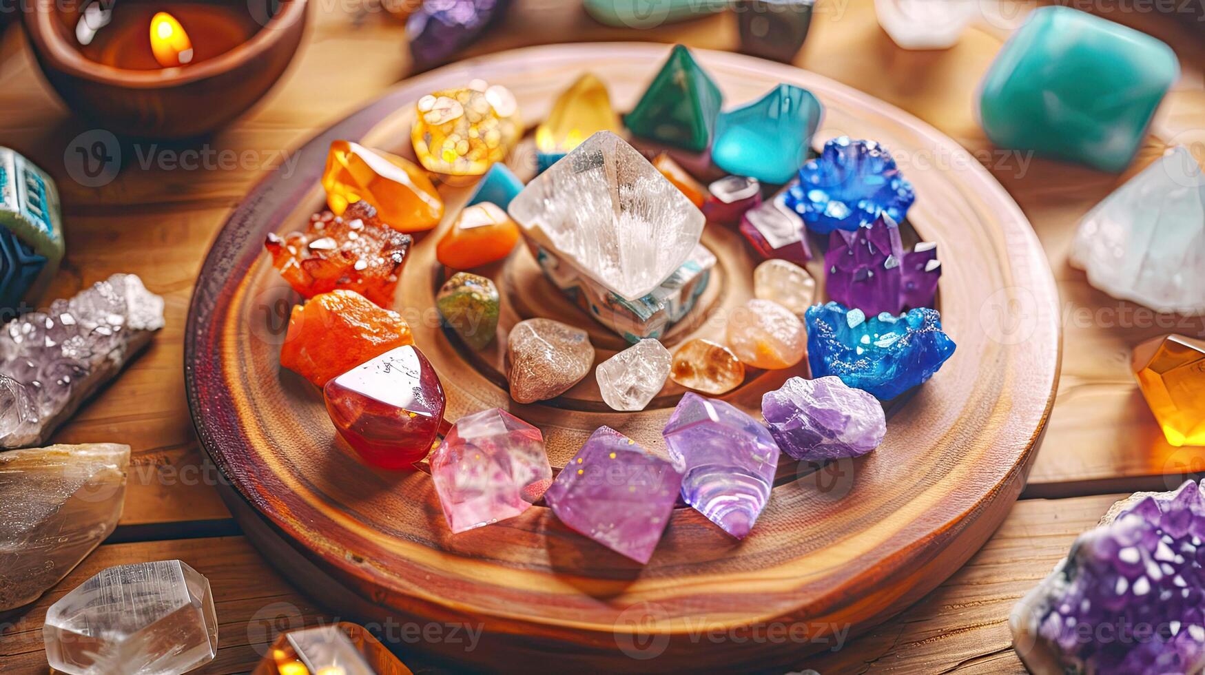 Minerals, Crystals, Semi precious Gemstones, Magic still life for Crystal Energy Healing, Esoteric ritual, Witchcraft, Spiritual practice, Meditation, reiki photo