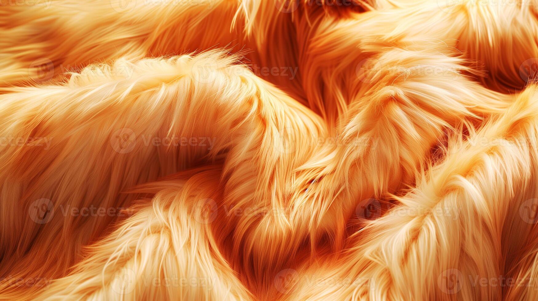 AI generated a light orange fawn color fur photo