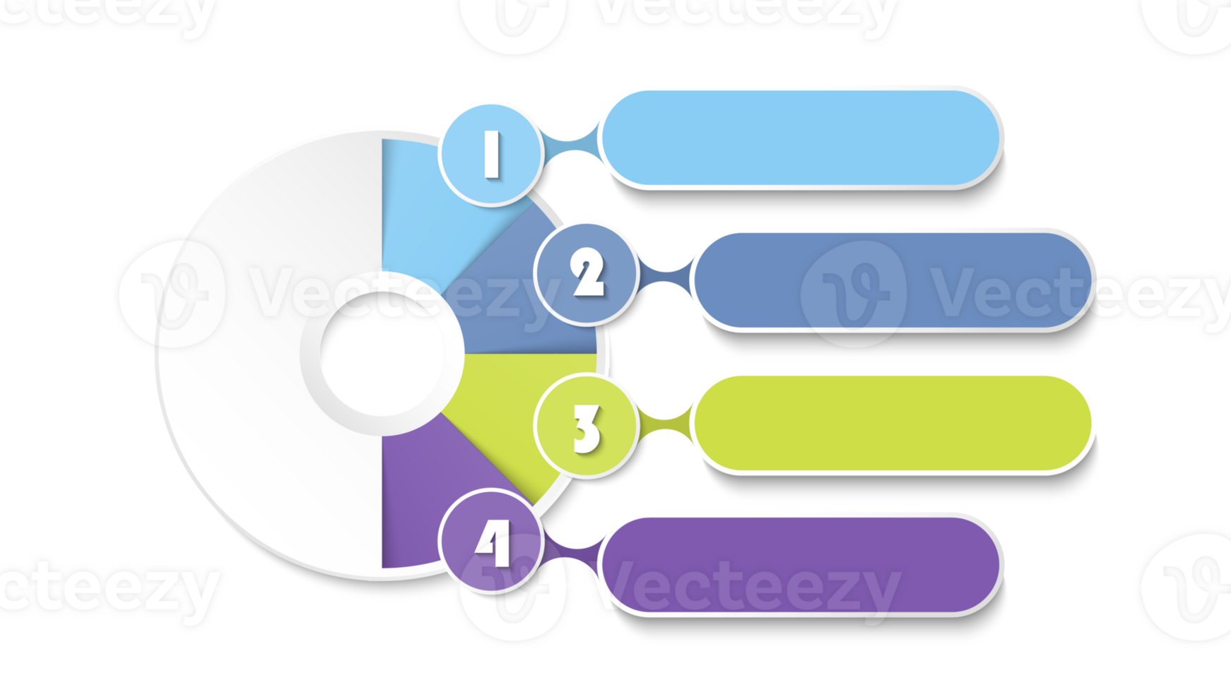 Modern infographic with 4 steps, process or options. png