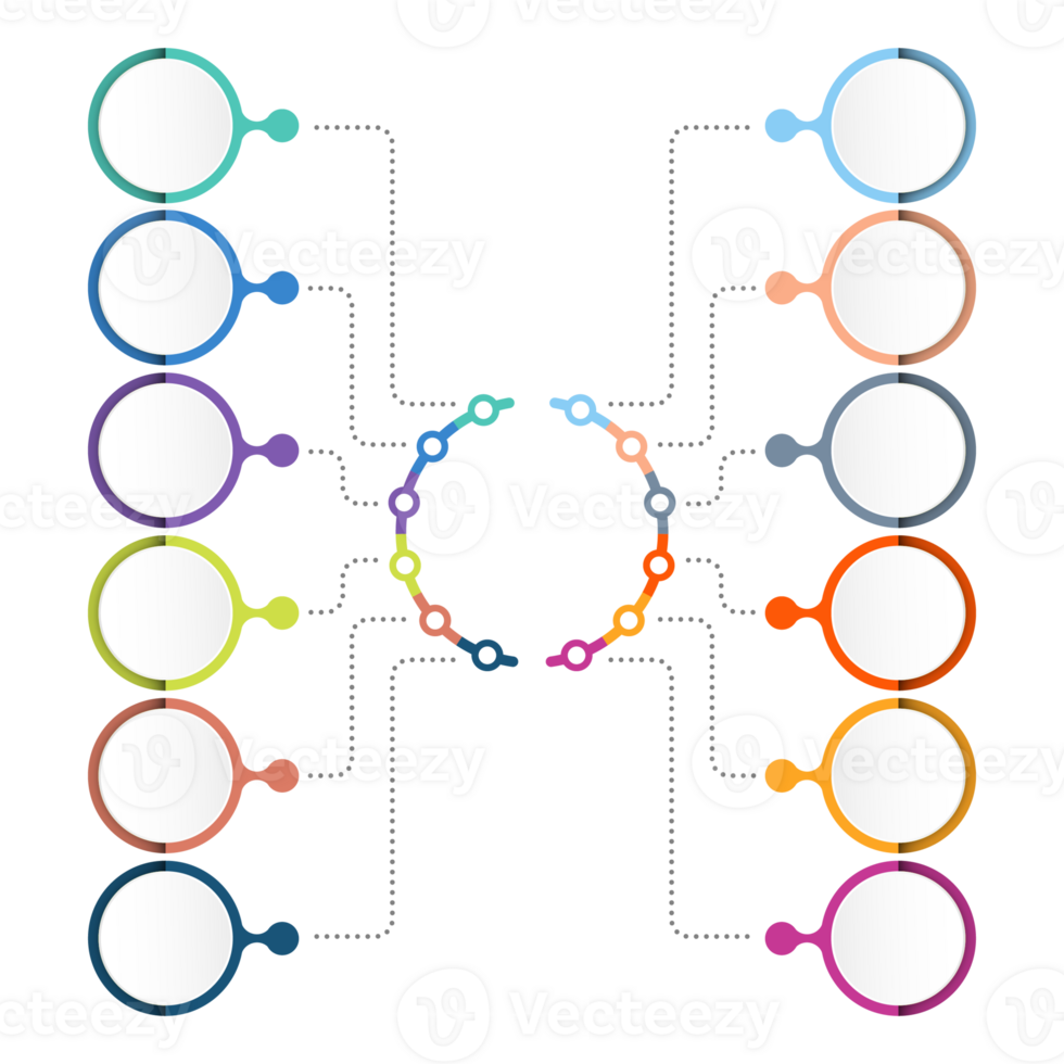 Modern infographic with 12 steps, process or options. png