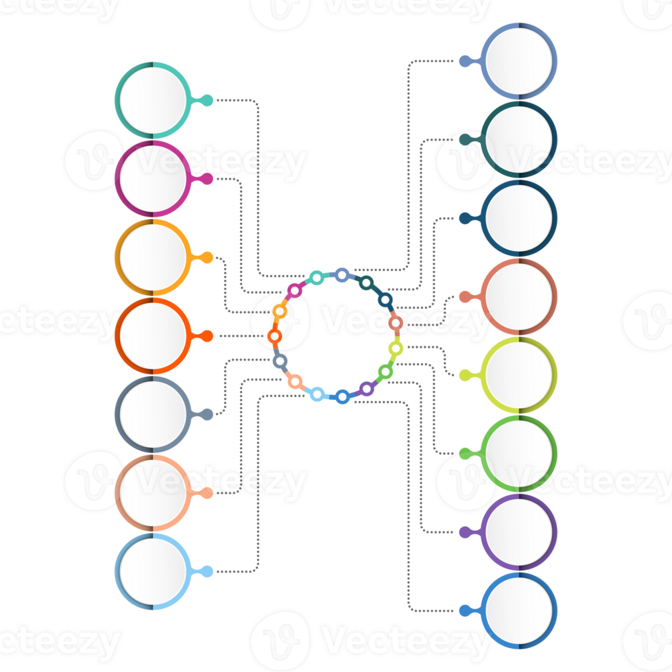 Modern infographic with 15 steps, process or options. png