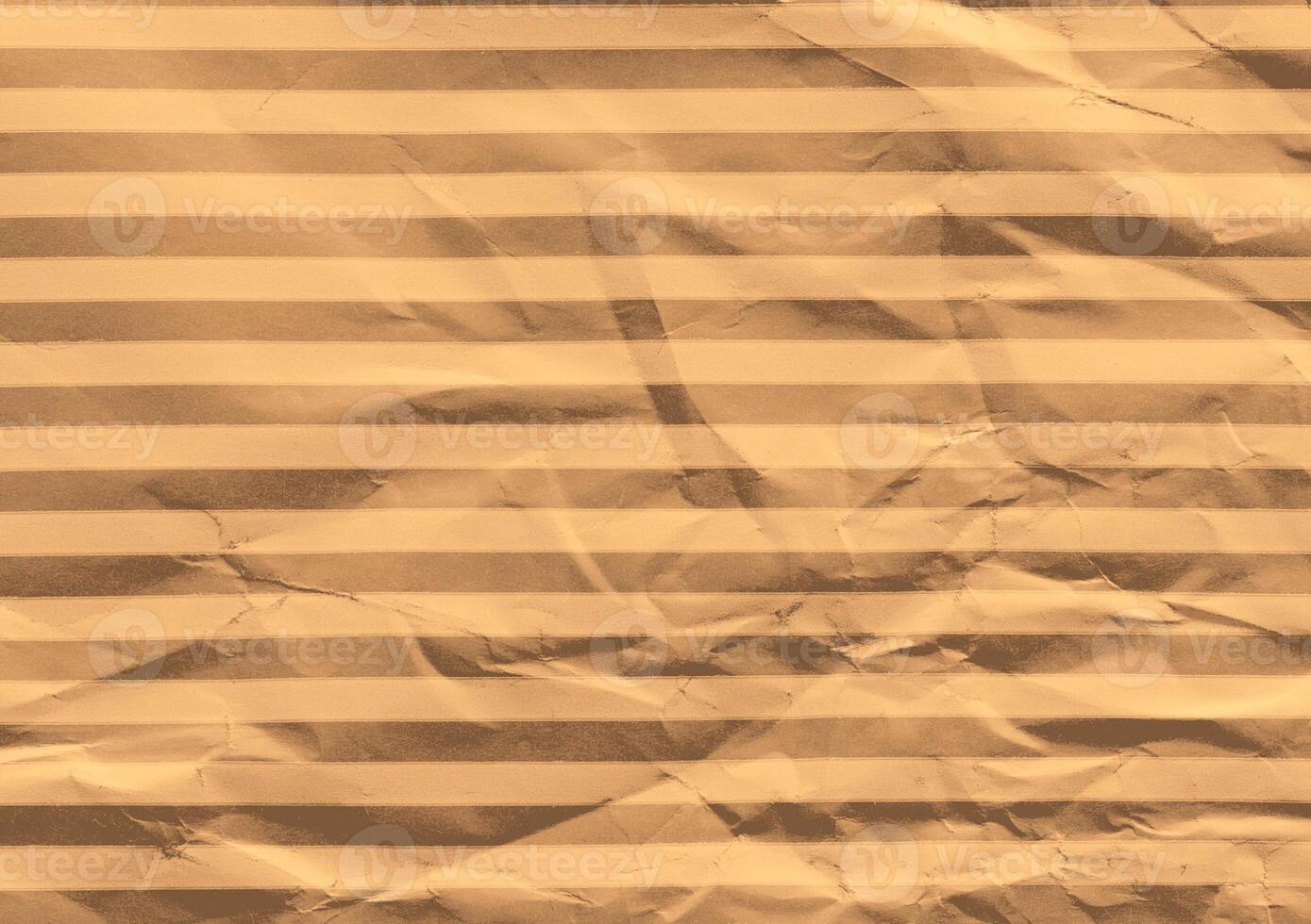 Crumpled brown kraft paper texture banner background photo