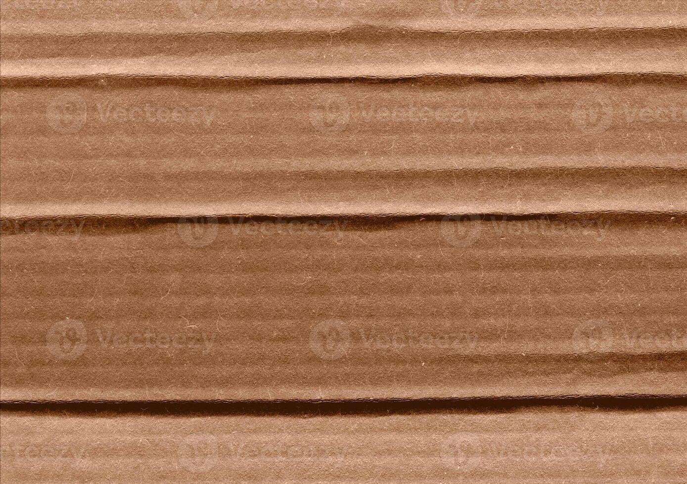 Crumpled brown kraft paper texture banner background photo