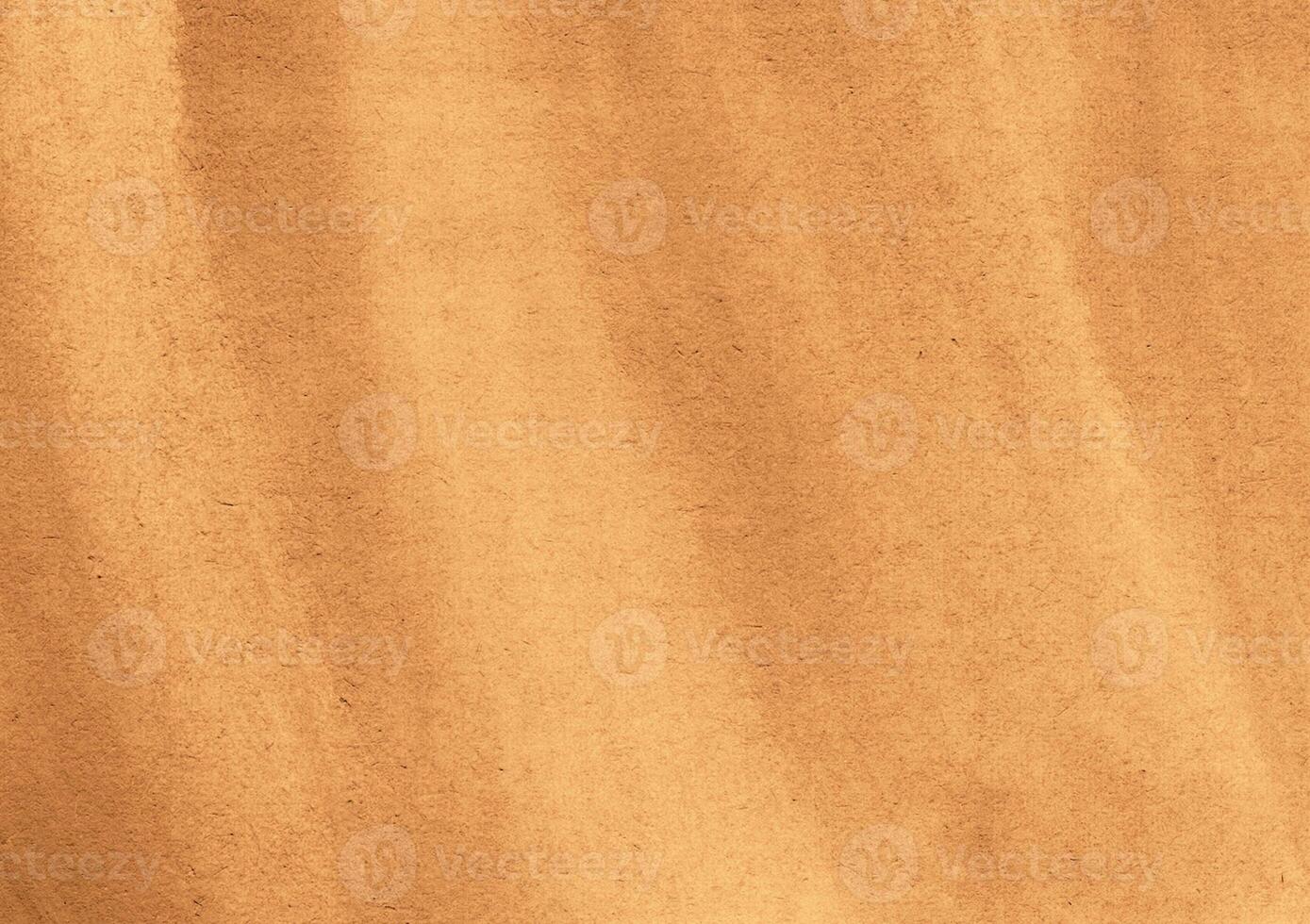 Crumpled brown kraft paper texture banner background photo