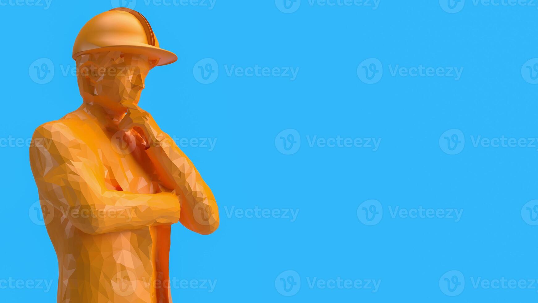 The Engineer for labour day or industry concept 3d rendering. photo