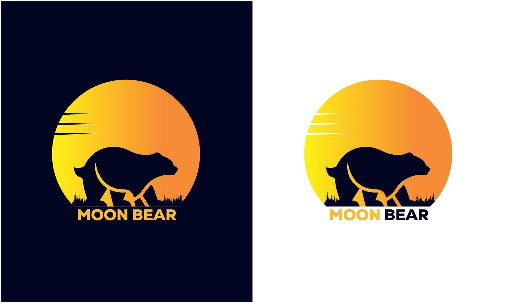 oso Bebiendo, bosque, luna, fuego, whisky, oso cabeza, animal vector diseño gráfico ilustración