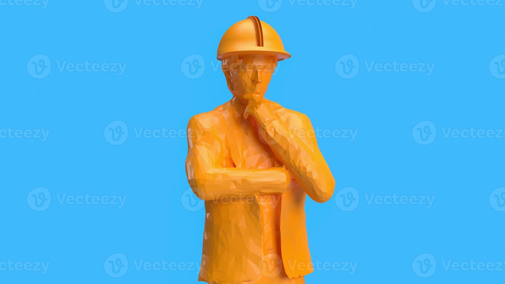 The Engineer for labour day or industry concept 3d rendering. photo