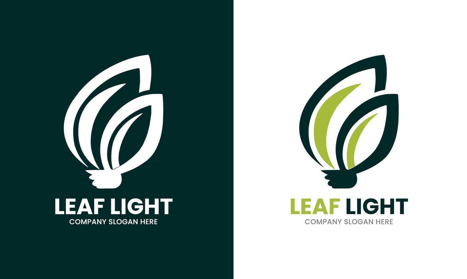 Green leaf nature green power lamp bulb isolated green eco energy concept vector icon