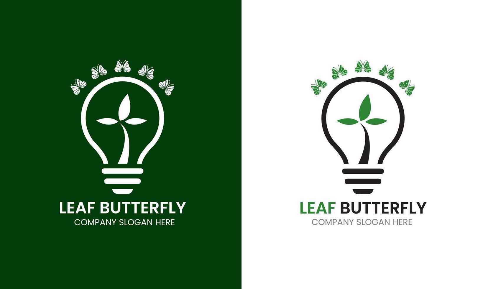 Green leaf nature green power lamp bulb isolated green eco energy concept vector icon