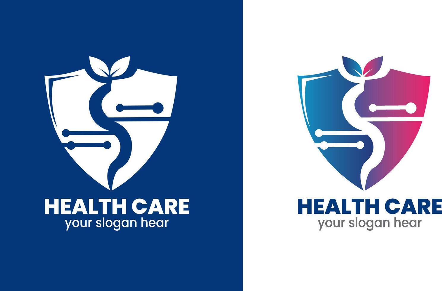 AI generated Medical logo, health care service, heart logo Template vector icon.