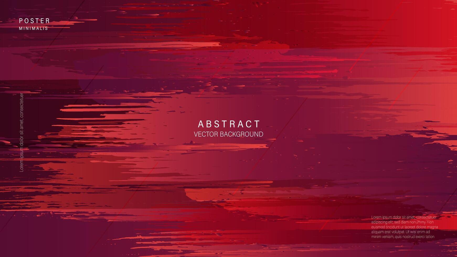 Modern abstract line background and Red Color. Vector Illustrator. Eps 10 - Vector