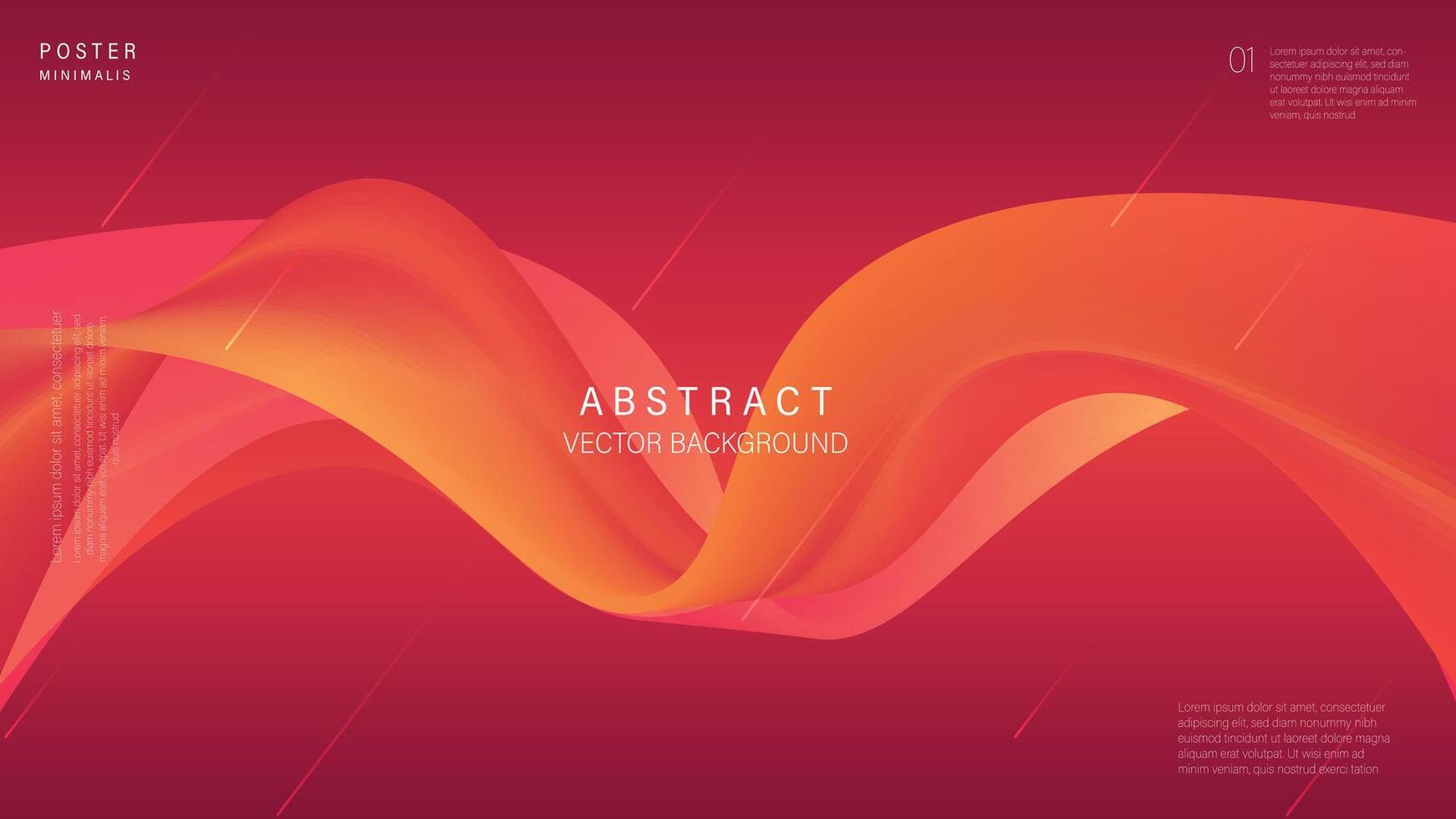 3d abstract motion fluid background, modern line wave with multi color vector