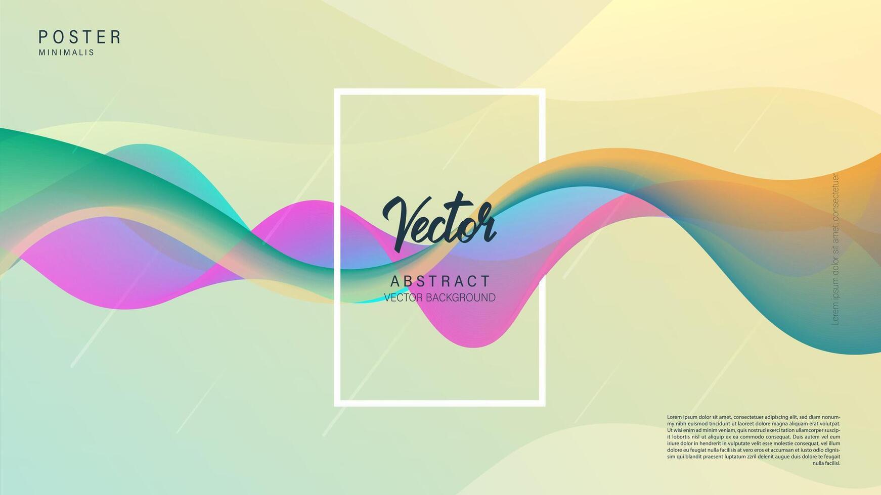 Beautiful banner colorful fluid loop background. Vector background 3d style can be used in cover design, book design, poster, cd cover, flyer, website backgrounds or advertising. Vector
