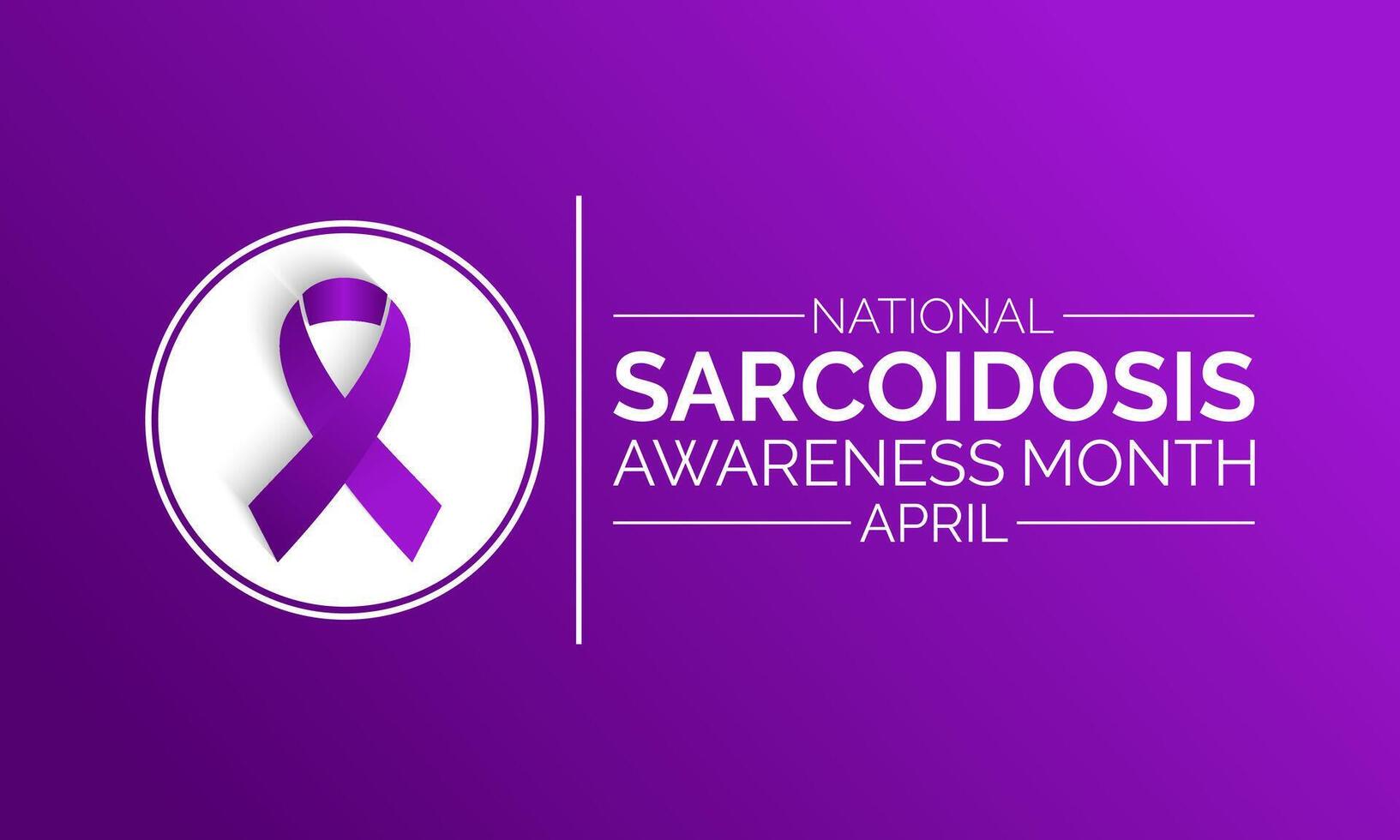 Sarcoidosis Awareness Month. Vector Design. Banner poster, flyer and background design.