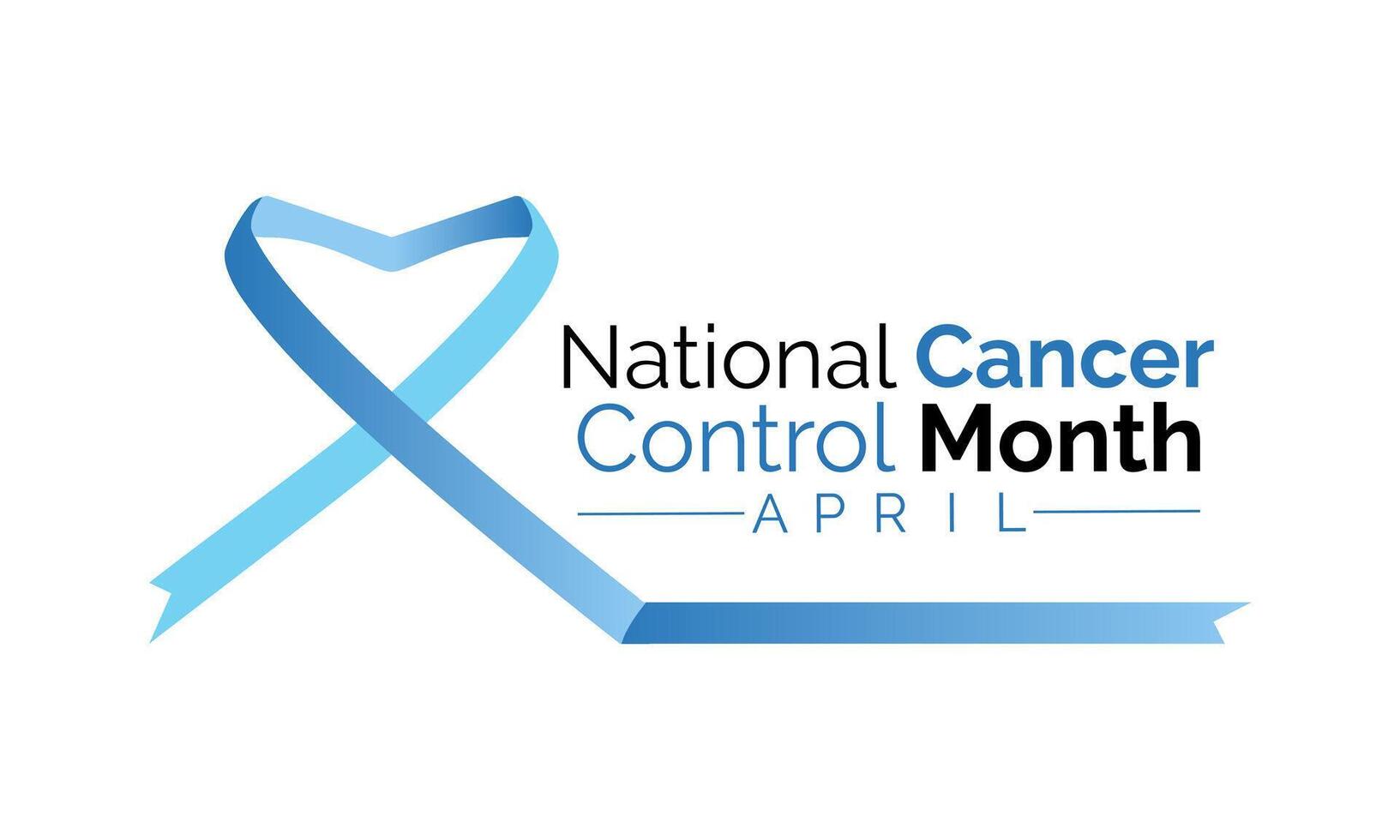 National Cancer Control Month observed in April every year. Vector Illustration . Banner poster, flyer and background design.