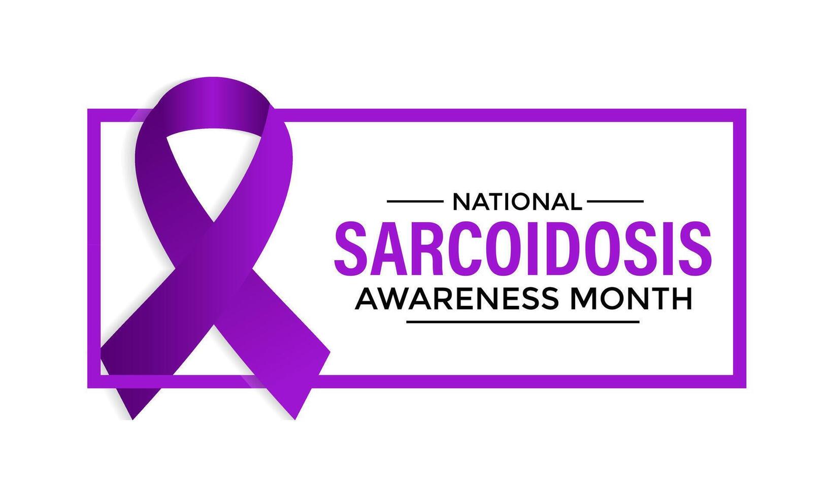 Sarcoidosis Awareness Month. Vector Design. Banner poster, flyer and background design.