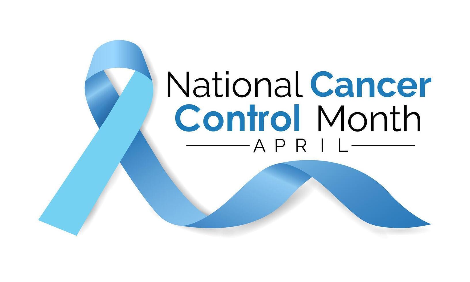 National Cancer Control Month observed in April every year. Vector Illustration . Banner poster, flyer and background design.