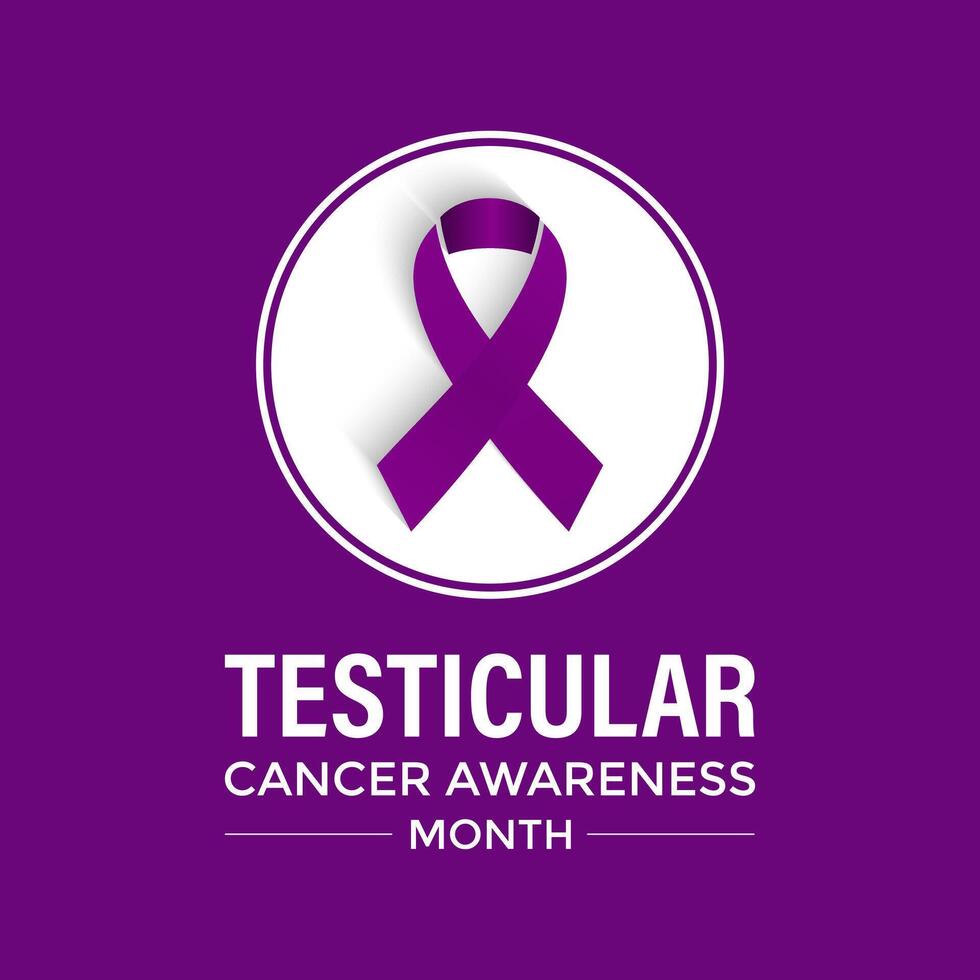 Testicular cancer awareness month observed each year in April. Vector illustration. Calligraphy poster, flyer and background design.