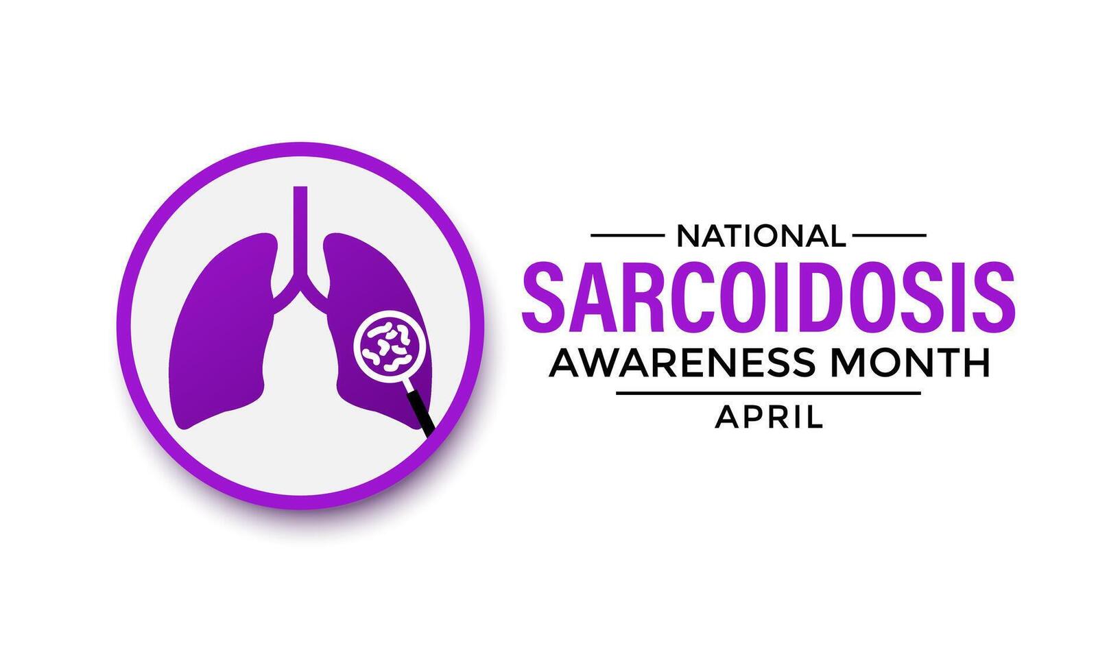 Sarcoidosis Awareness Month. Vector Design. Banner poster, flyer and background design.