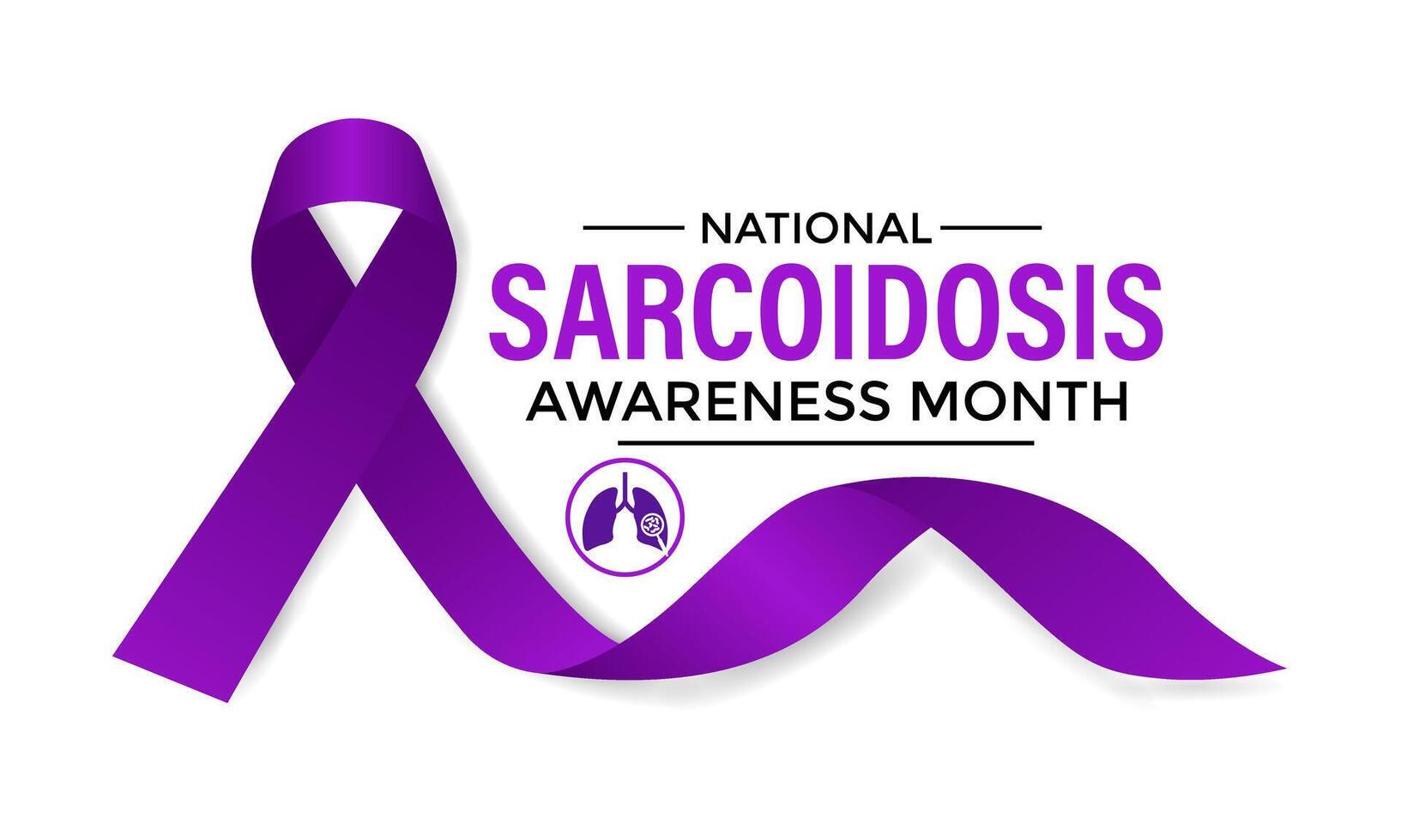 Sarcoidosis Awareness Month. Vector Design. Banner poster, flyer and background design.